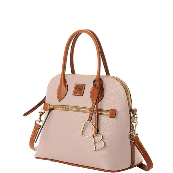 Dooney & Bourke Pebble Grain Domed Satchel - Oyster - Picture 2 of 4